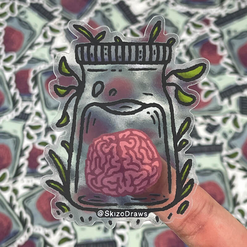 Brain | Transparent Sticker