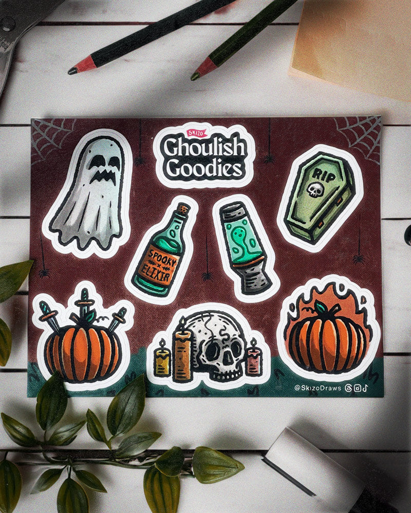 Ghoulish Goodies Sticker Sheet