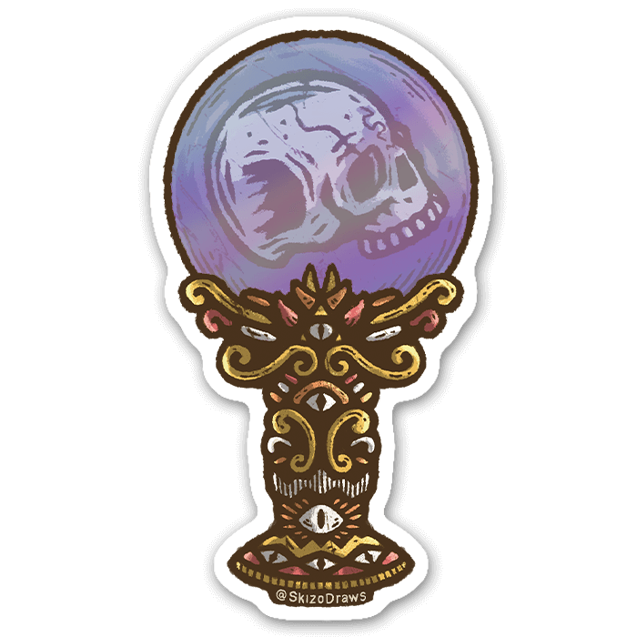 Crystal Ball | Holographic Sticker