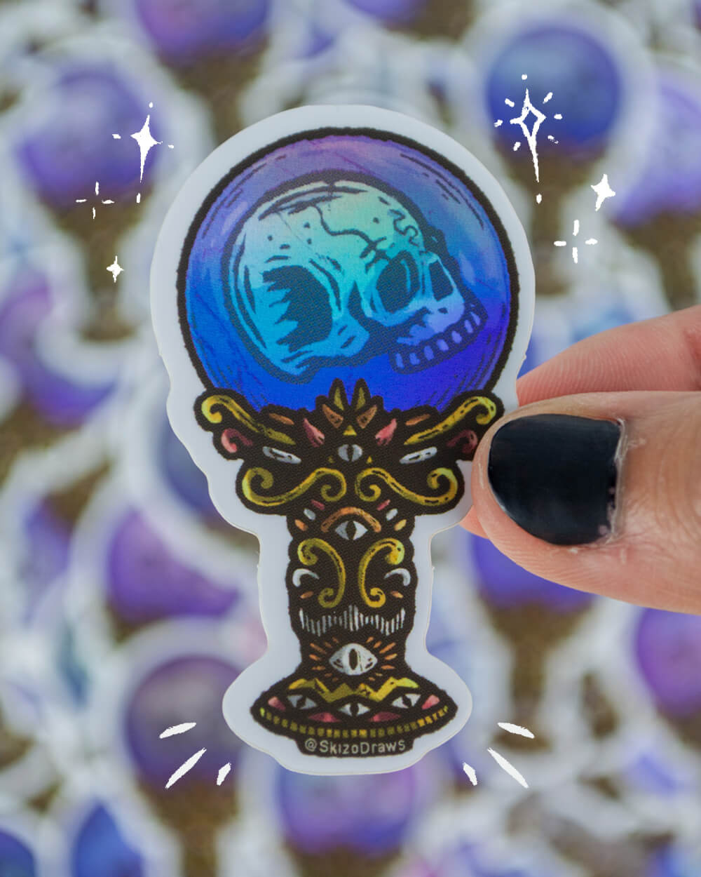 Crystal Ball | Holographic Sticker