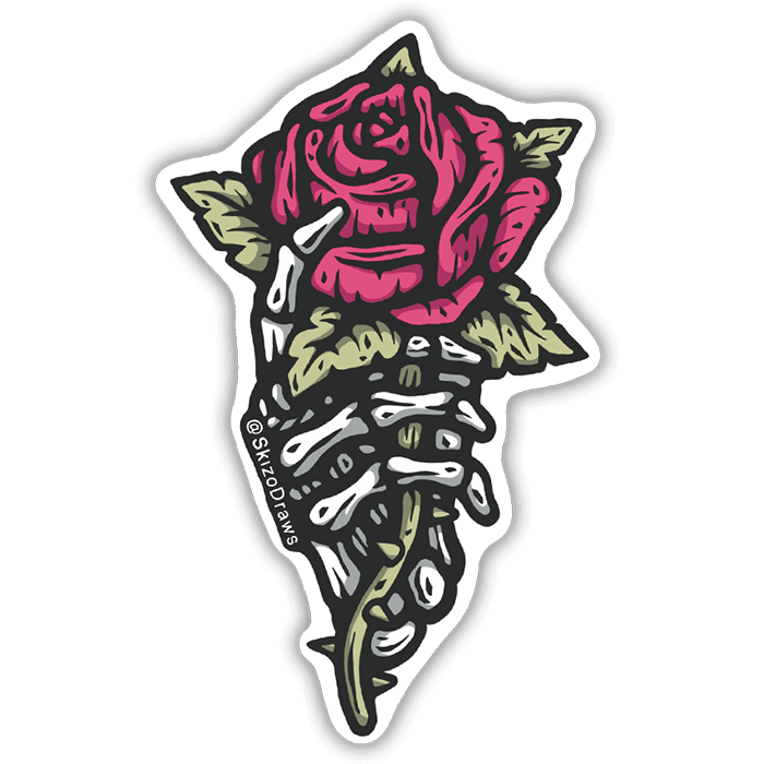 Rose | Transparent Sticker